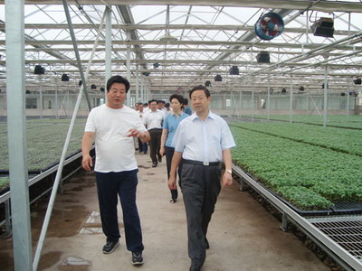 內蒙古黨委書記儲波考察赤峰和潤農業高新科技產業開發.